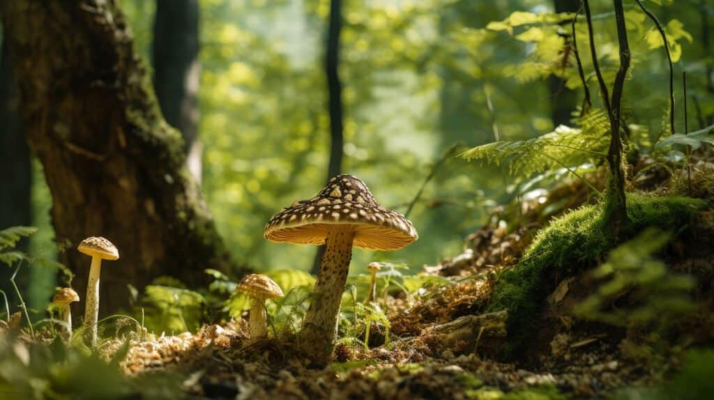 mushroom in forest